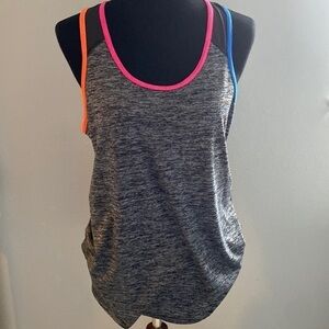 Grey marl Fila Sport tank size large. Workout tank dry fit